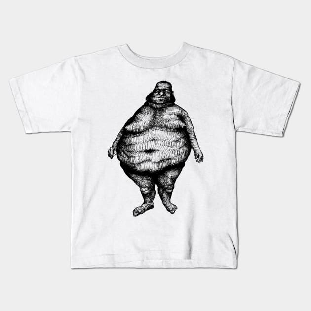 Beautiful fat man Kids T-Shirt by Homeliker